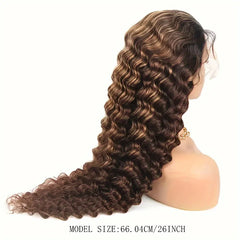 200% 13x4 Highlight Human Hair Wig Deep Wave Lace Front Wig For Women 13x4 Ombre Lace Frontal Wig Human Hair Free Part Pre