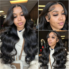 30 40 Inch Body Wave 13x6 HD Lace Frontal Wig Brazilian 13x4 Transparent Lace Front Human Hair Wigs For Women Pre Plucked