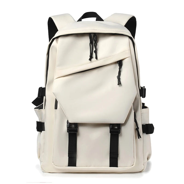Simple solid color backpack,  travel backpack, plenty of storage space, very suitable for commuting, school, work