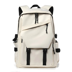 Simple solid color backpack,  travel backpack, plenty of storage space, very suitable for commuting, school, work