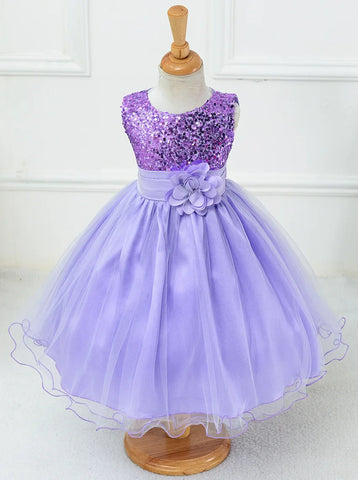 Children's Dress Princess  Embroidered Girl's Lace Flower Girl Trailing Ball Gown flower girl dresses vestidos para niñas