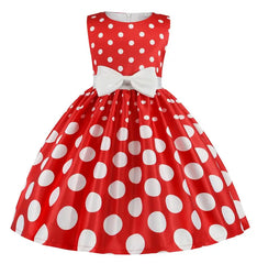 Summer Girls Rose Print Dress Princess Wedding Birthday Party Frocks Satin Children Vestidos Dresses For Girl Christmas Clothing
