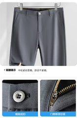 Men Plus Size Summer Thin Cotton Linen Suit Jacket Pants Set Wedding Host Groomman Formal Business Party Banquet Dress Suit