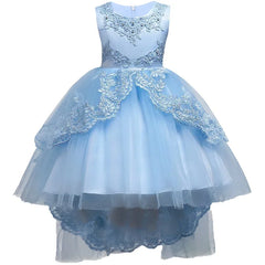 Children's Dress Princess  Embroidered Girl's Lace Flower Girl Trailing Ball Gown flower girl dresses vestidos para niñas
