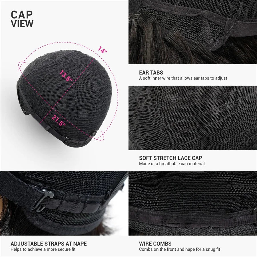 Human Hair Short Curly Wigs for Women Pixie Cut Wig Machine Made Human Hair Short Wigs Natural Hair Short Curly Wigs