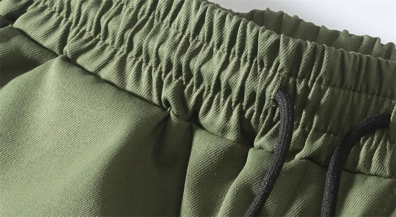 2024 New Cargo Pants Men's Loose Straight sports Clothing Solid color sweatpants Versatile Joggers Woven Casual Male Trousers