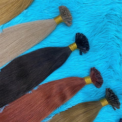 Human Hair Extensions Keratin K Tip Hot Fusion Human Hair Natural Hair Italy Keratin Glue Machine Remy Hair K Tip Straight