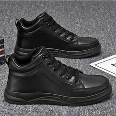 Hot Men's Shoes PU Leather Sneakers Fashion Hip Hop Casual  Shoes Designer High