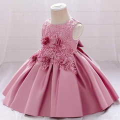 Baby Girls Princess Party Dress Toddler Kids Lace Embroidery Tulle Elegant Wedding Birthday Prom Gown Children Christmas Clothes
