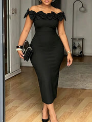 L-4XL Plus Size Clothes Dresses Women Robes Summer Short Sleeve Street Style Casual