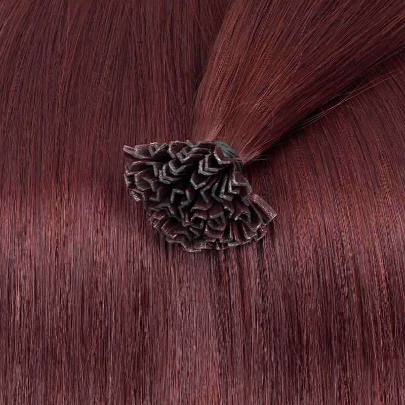 Wholesales K -Tip Hair Extensions Human Hair V tip keratin fusion hair extensions Natural Straight Machine Remy Hair extensions