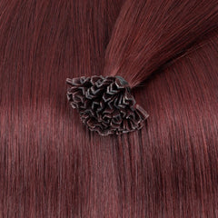 Wholesales K -Tip Hair Extensions Human Hair V tip keratin fusion hair extensions Natural Straight Machine Remy Hair extensions