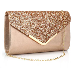 Sequined Envelope Clutch Bags For Women Fashion Gold Purses And Handbags