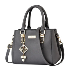 Trendy Leather Handbags Large Capacity Open Pocket Shoulder Bag Polyester Cotton Messenger Bag