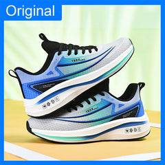 Men Sports Shoes 2026 Spring New Trend Mesh Cushioning Rebound Flat Bottom Youth Running Competition Training Shoes for Men