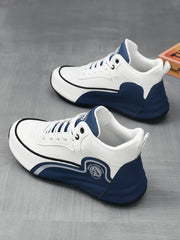 High-Top Casual Sneakers for Men, Trendy Thick-Soled Dad Shoes, Breathable Soft-Soled Non-Slip Versatile Men's Shoes,