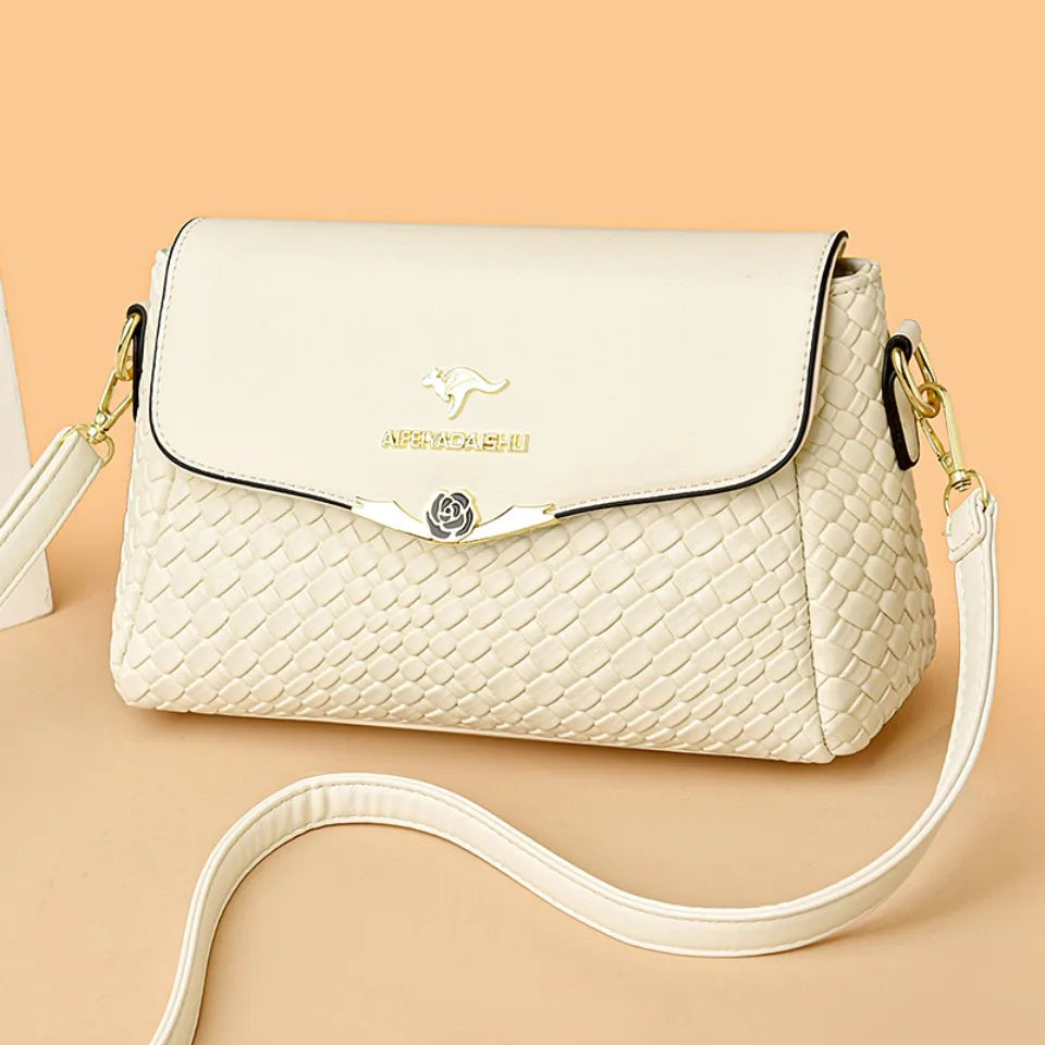 Luxury Handbag Women Bags Designer Pu Leather Knitting