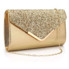 Sequined Envelope Clutch Bags For Women Fashion Gold Purses And Handbags