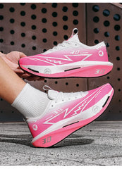 Men Running Shoes Marathon Carbon Board Speciality Sports Breathable Lightweight Women's Comfortable Athletic Sneakers New
