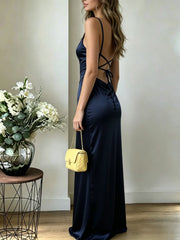 Women's Dress New Classy Sexy Bodycon Backless Sleeveless Evening Dress Women Luxury