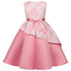 Girl's party dress - Elegant flower princess style dance dress - Birthday party dress, wedding dress, flower girl dress