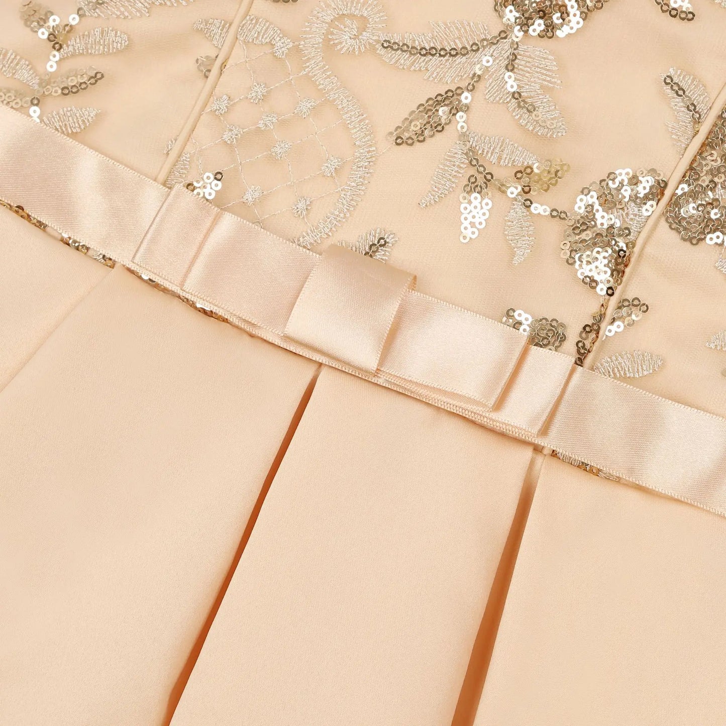 Beautiful Beading Flower Girl Dress for Wedding Party Coral Flower Girl Peach Tutu Dress