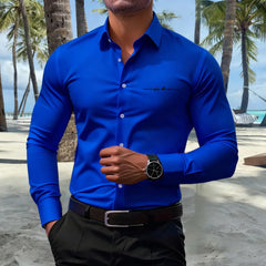16 colors men's shirts casual fashion long sleeve shirts men's business shirts high quality large size fast delivery