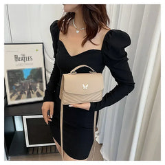 PU Versatile and Fashionable Portable Small Square Bag Single Shoulder Crossbody Bag Luxury Designer r