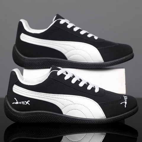 Fashionable Retro Student Men's Running Shoes Comfortable Lightweight Sporty Casual Loafers Synthetic Leather Low Top Sneakers