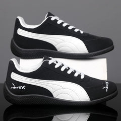 Fashionable Retro Student Men's Running Shoes Comfortable Lightweight Sporty Casual Loafers Synthetic Leather Low Top Sneakers