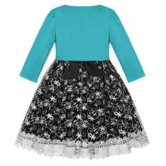 5-14 Years Girls Dress Summer Sleeveless Princess Dress + Long Sleeves Jacket 2Pcs  Gown