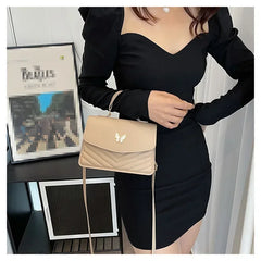 PU Versatile and Fashionable Portable Small Square Bag Single Shoulder Crossbody Bag Luxury Designer r