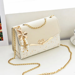 Women's Bag Korean Ins Fashion High-end Single Shoulder Bag Sequin Trend Bow