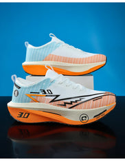 Men Running Shoes Marathon Carbon Board Speciality Sports Breathable Lightweight Women's Comfortable Athletic Sneakers New