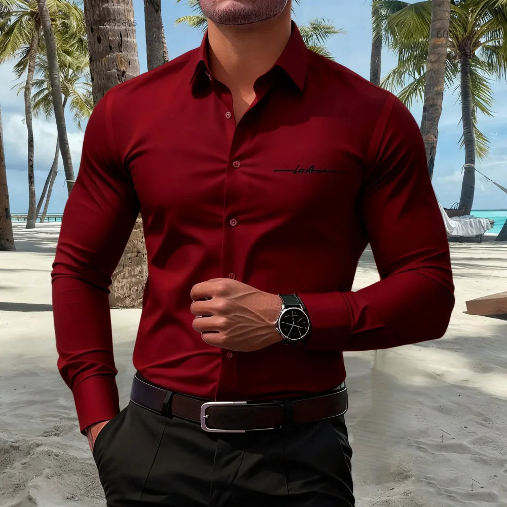 16 colors men's shirts casual fashion long sleeve shirts men's business shirts high quality large size fast delivery