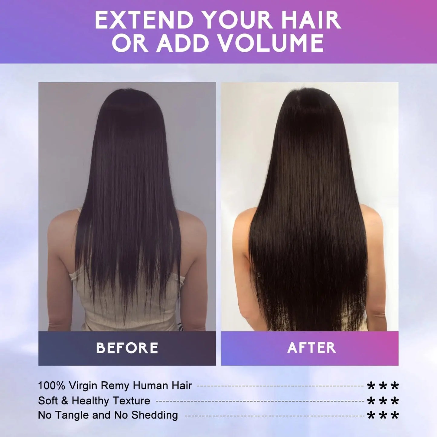 Boymia K Tip Hair Extensions Human Hair Keratin Pre Bonded Hot Fusion Nail Tip Balayage Natural Silky Straight Extensions 50G