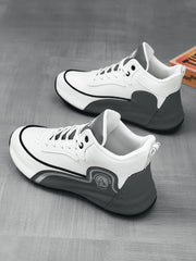 High-Top Casual Sneakers for Men, Trendy Thick-Soled Dad Shoes, Breathable Soft-Soled Non-Slip Versatile Men's Shoes,