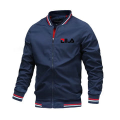 Daily comfortable baseball jersey 2026 casual outdoor men's fashionable windproof zipper hooded jacket sportswear