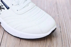 Men's leather sneakers Casual versatile shoes Outdoor non slip running footwear Fashion men