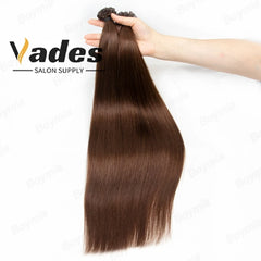 K Tip Hair Extensions Human Hair Keratin Pre Bonded Hot Fusion Nail Tip Balayage Natural Silky Straight Extensions for Women Use