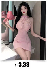 2023 Summer Women's Sexy Temperament ceremonial dress Wrapped Chest backless High Split Velvet Wrapped Hip Red Long