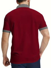 Men's short-sleeved polo shirts in color sportswear