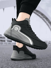 High-Top Casual Sneakers for Men, Trendy Thick-Soled Dad Shoes, Breathable Soft-Soled Non-Slip Versatile Men's Shoes,