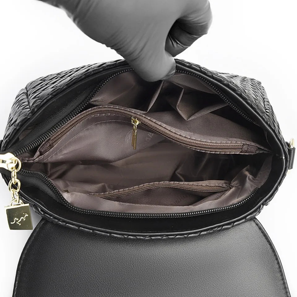 Luxury Handbag Women Bags Designer Pu Leather Knitting