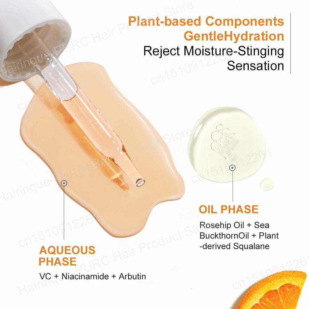 Vitamin C Whitening Serum Face Hyaluronic Acid Dark Spot Remover  Brightening Glowing Essence Anti-aging Serum Facial Skin Care