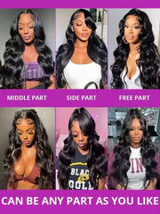 30 40 Inch Body Wave Lace Front Wig Women 13x4 Lace Wigs 100% Human Hair