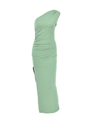 Women Maxi Dresses Sexy Split Black Sleeveless Backless Slim Dress Summer Female Fashion Off Shoulder Club Elegant Party Dresses