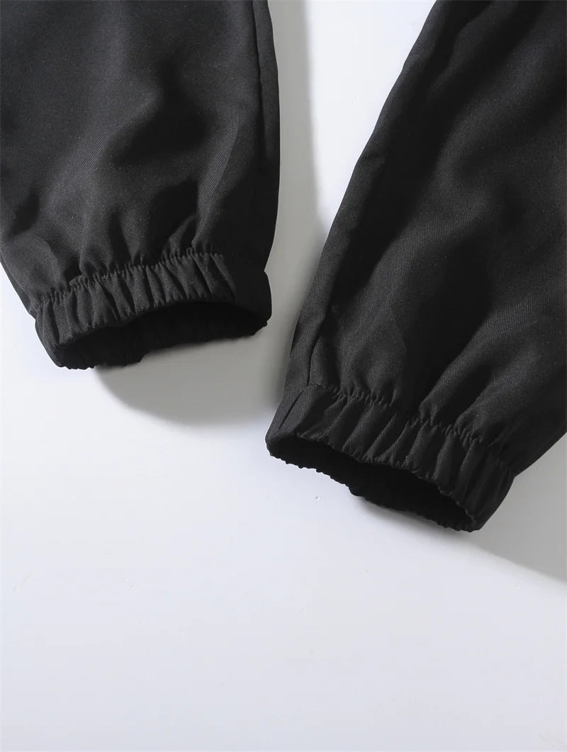 2024 New Cargo Pants Men's Loose Straight sports Clothing Solid color sweatpants Versatile Joggers Woven Casual Male Trousers