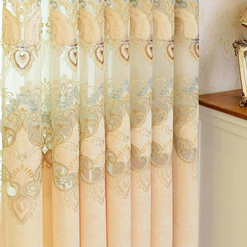 Noble Luxury Curtain For Window Bedroom Blackout Velvet Cloth Drape Fabrics Shade Panel Tulle Curtain Living Room X632#30