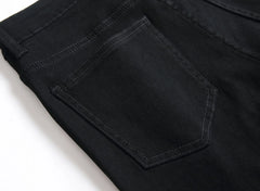Shorts Men Hole Jeans Streetwear Mid Waist Washed Distressed Pockets Knee Length Vintage Ripped Denims s
